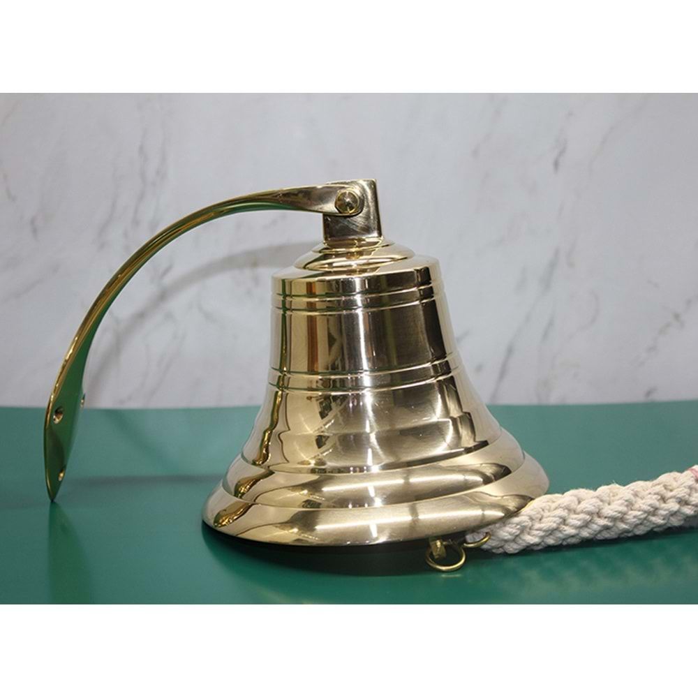 Dekoratif Pirinç Duvara Asmalı Çan (16cm x 15cm)
