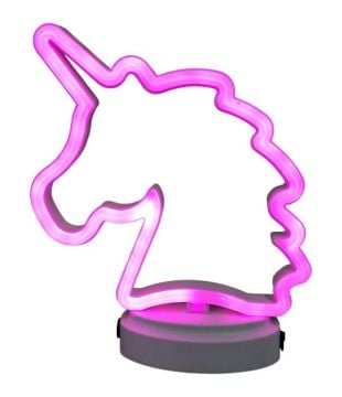 Neon Işıklı At Şeklinde Dekoratif Masaüstü Gece Lambası