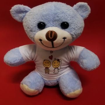 Mutlu Gelin Damat Tişörtlü Peluş Ayı