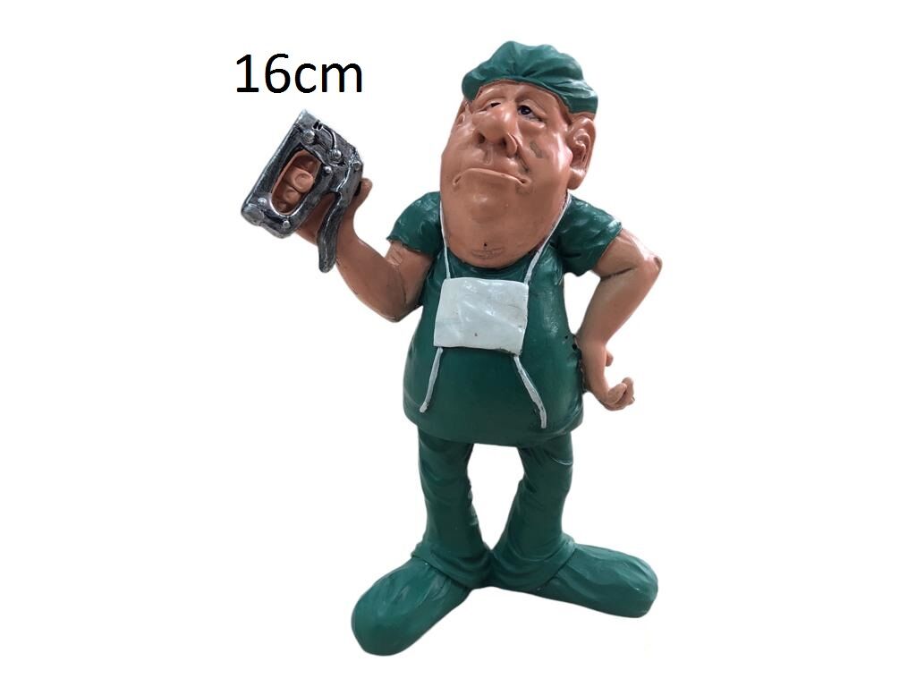 Erkek Doktor Figürlü Dekoratif Biblo (16 cm)