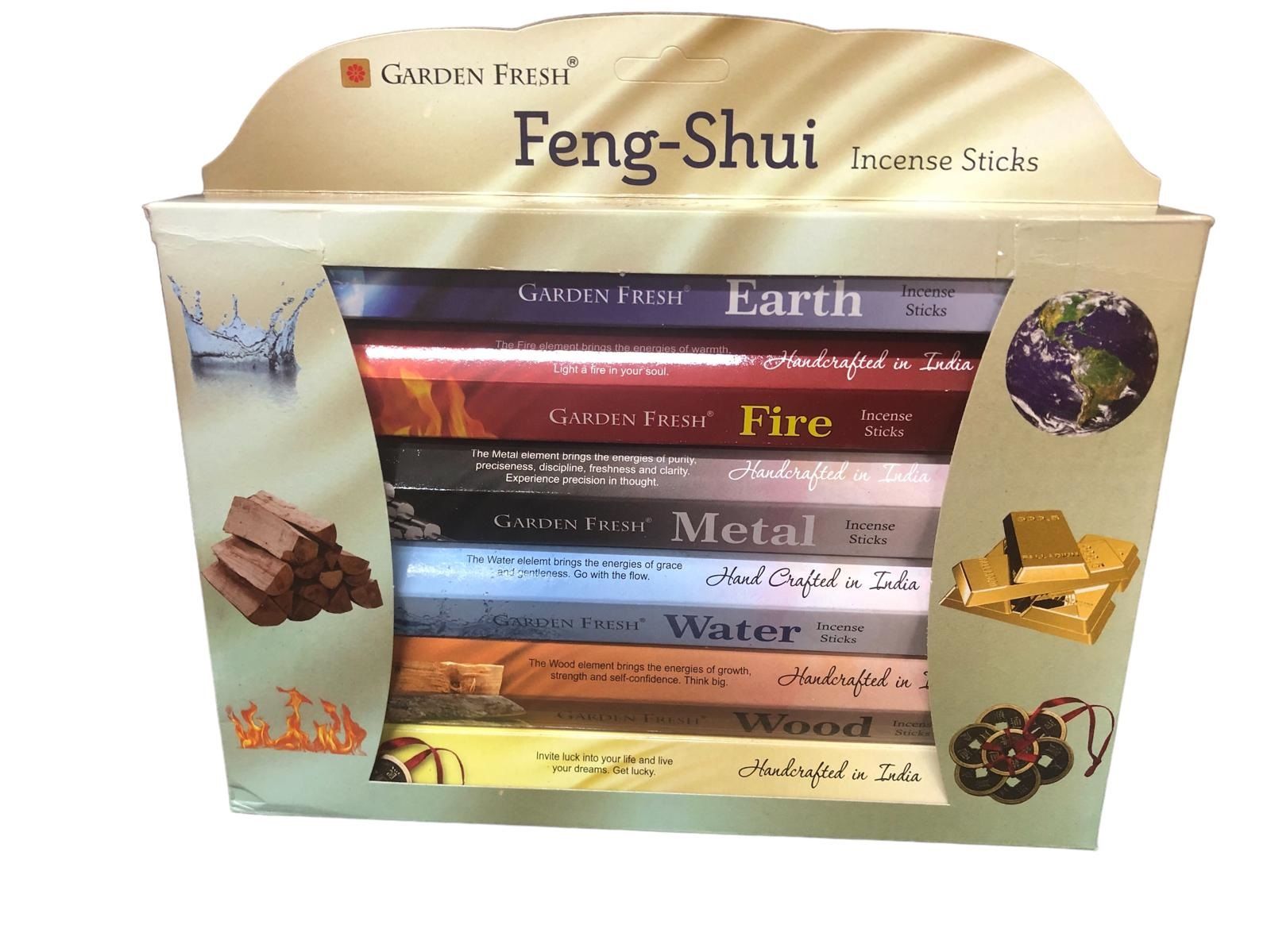 Garden Karışık Feng-Shui Incense Sticks Çubuk Tütsü Seti (120 Adet)