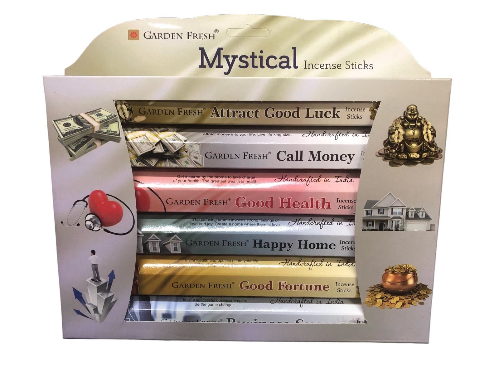 Garden Karışık Mystical Incense Sticks Çubuk Tütsü Seti (120 Adet)