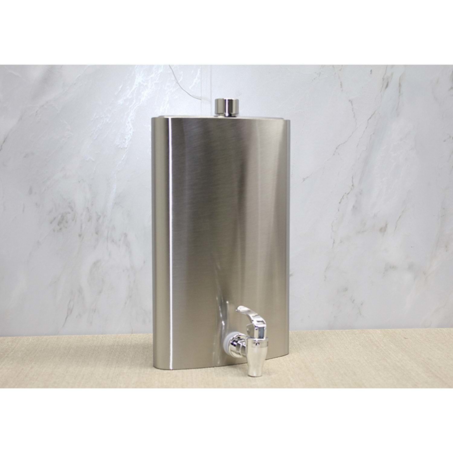 64 Oz Musluklu Çelik İçki Matarası