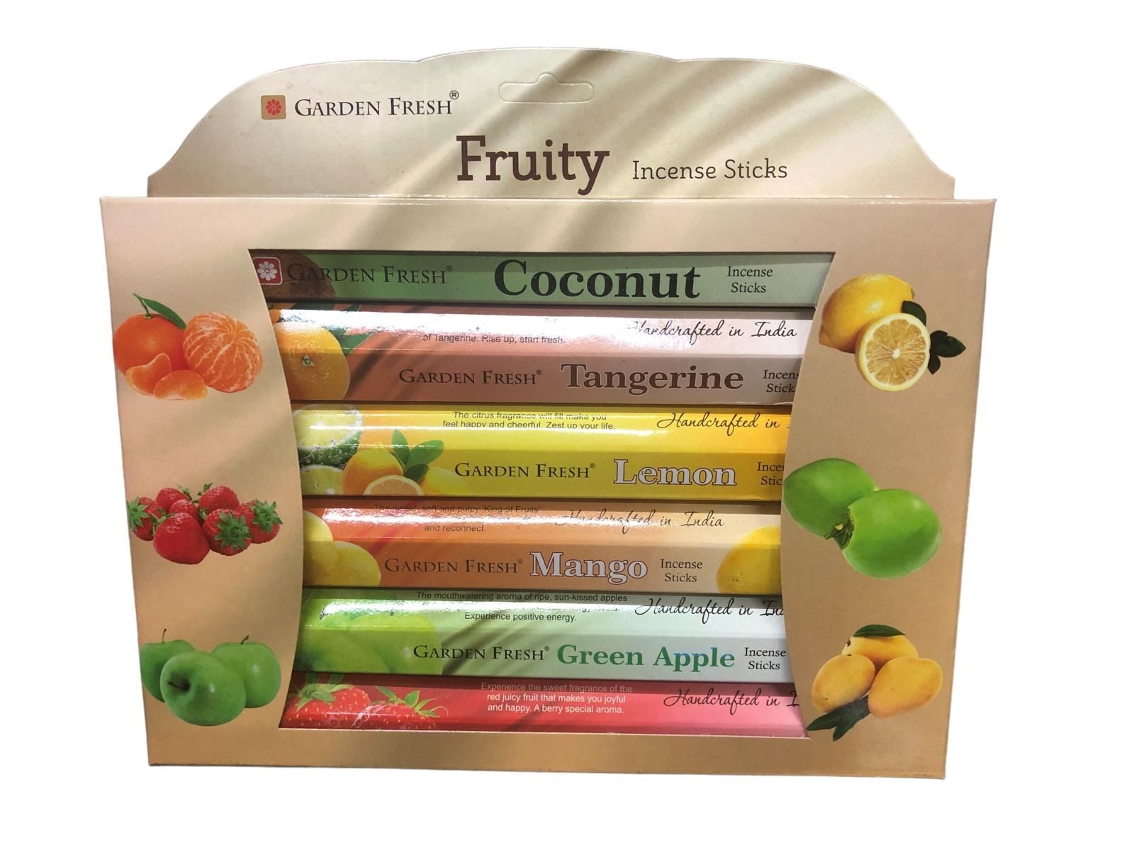 Garden Karışık Fruity (Meyveli) Incense Sticks Çubuk Tütsü Seti (120 Adet)