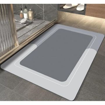 Kayma Önleyici Süper Emici Kauçuk Dikdörtgen Banyo Paspası