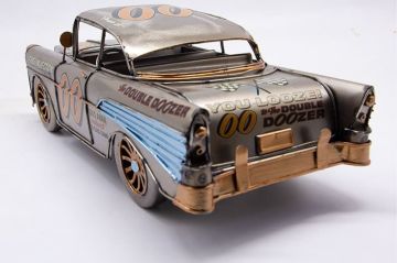 Dekoratif Nostaljik Eskitme Metal Gold Detaylı Araba