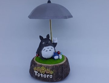 Şemsiye Altında Totoro Tasarımlı Biblo Müzikli Masa Lambası