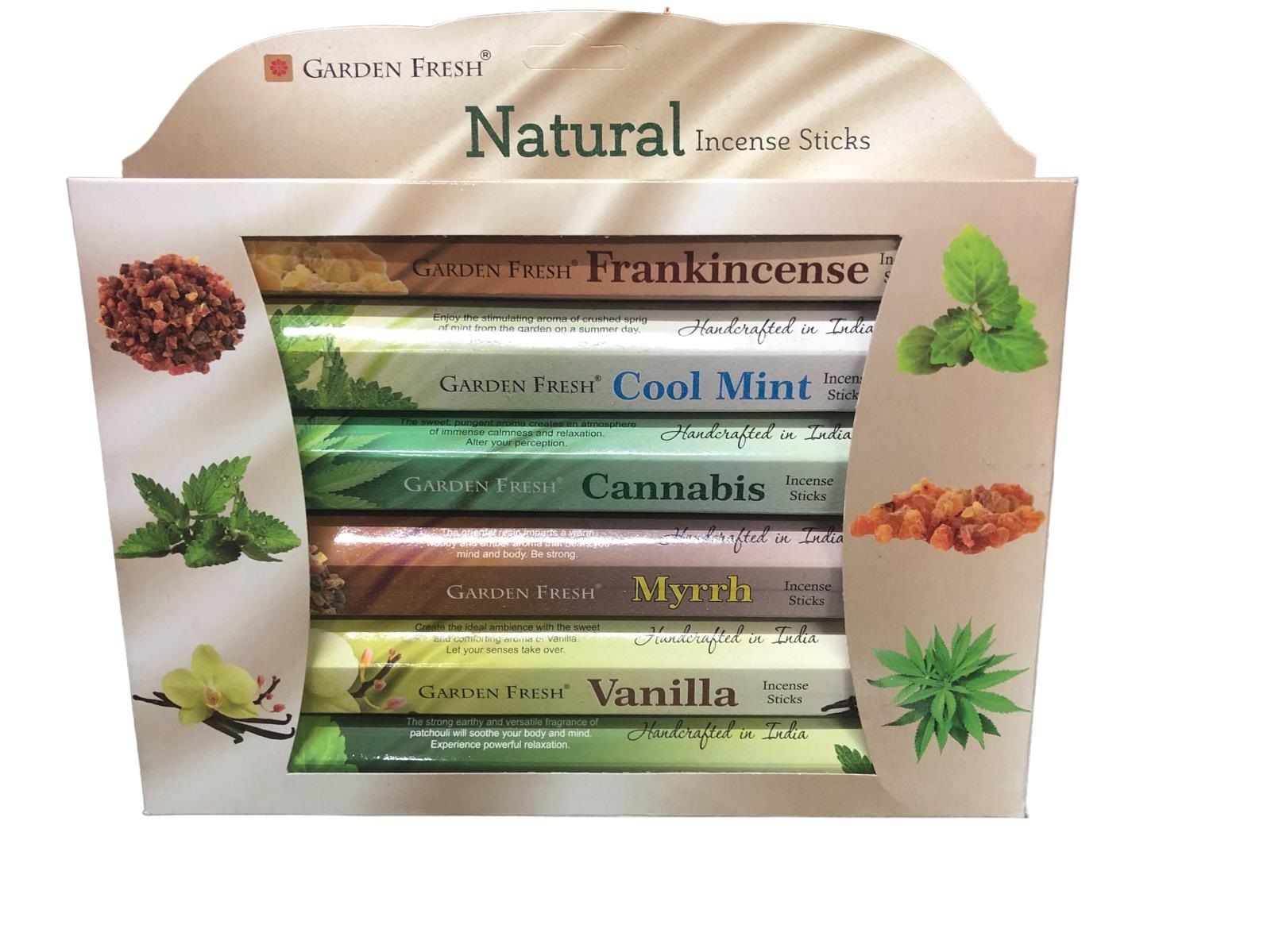 Garden Karışık Natural Incense Sticks Çubuk Tütsü Seti (120 Adet)
