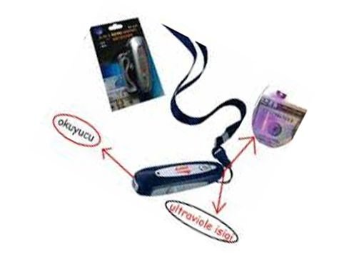 Ultraviyole Işıklı Sahte Para Kontrol Makinesi