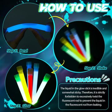 Neon Işıklı Glow Stick Çubuk Kolye