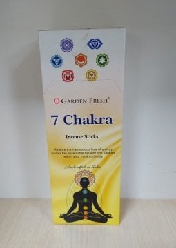 Garden Fresh 7 Chakra Kokulu Çubuk Tütsü İncense Sticks (120 Adet)