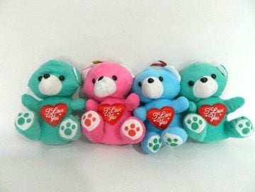 Sevgiliye I love Kalpli Peluş Ayıcı (20 cm 25 cm)