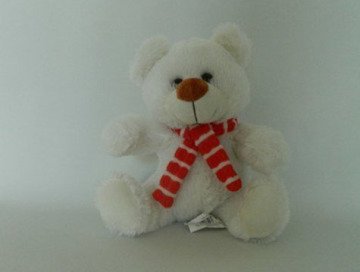 Sevgiliye Atkılı Peluş Ayıcık (20 cm 25 cm)