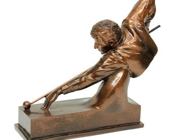 İsme Özel Bilardo Oynayan Adam Temalı Dekoratif Biblo ve Ödül ​