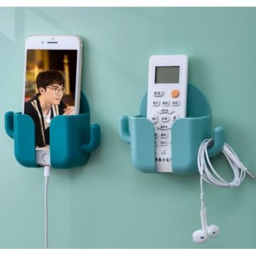 Çok Amaçlı Kancalı Beyaz Kumanda Ve Telefon Standı