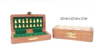Ahşap Manyetik Satranç Takımı