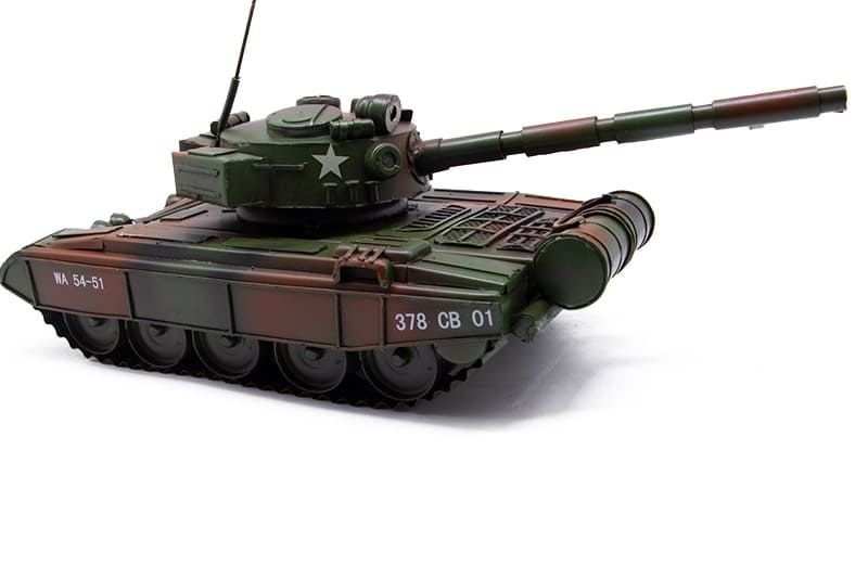 Dekoratif Eskitme Vintage Metal Tank