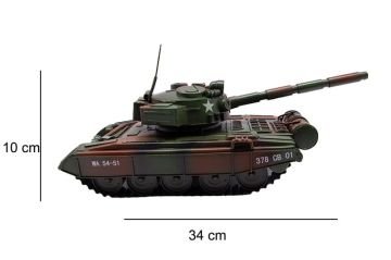Dekoratif Eskitme Vintage Metal Tank