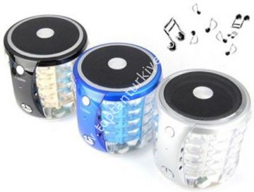 Portatif Bluetooth Speaker Kablosuz Renkli Işıklı Hoparlör