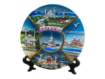 Dekoratif İstanbul Temalı Tabak
