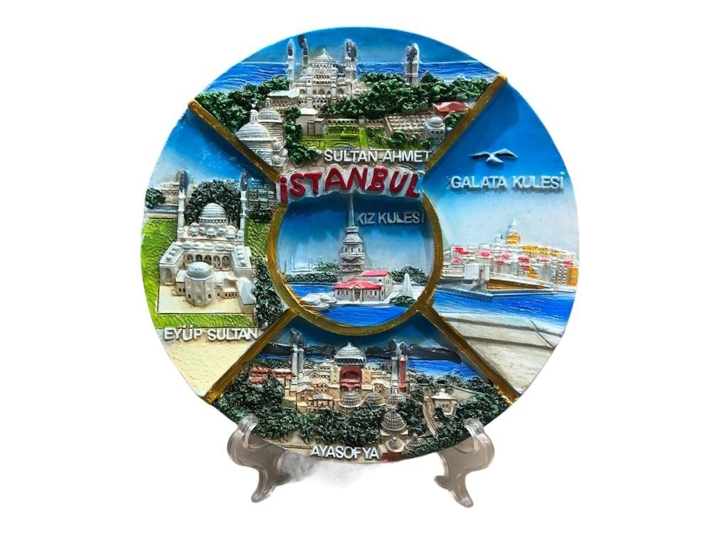 Dekoratif Hediyelik İstanbul Temalı Tabak
