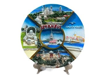 Dekoratif Hediyelik İstanbul Temalı Tabak