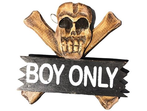 Ahşap Boy Only Yazılı Duvar Askısı