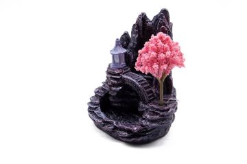 Polyester Sakura Ağacı Geri Akış (Backflow) Dekoratif Tütsülük