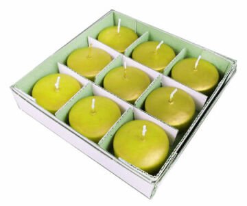 Suda Yüzen Tealight Mum Altın (9 Adet)