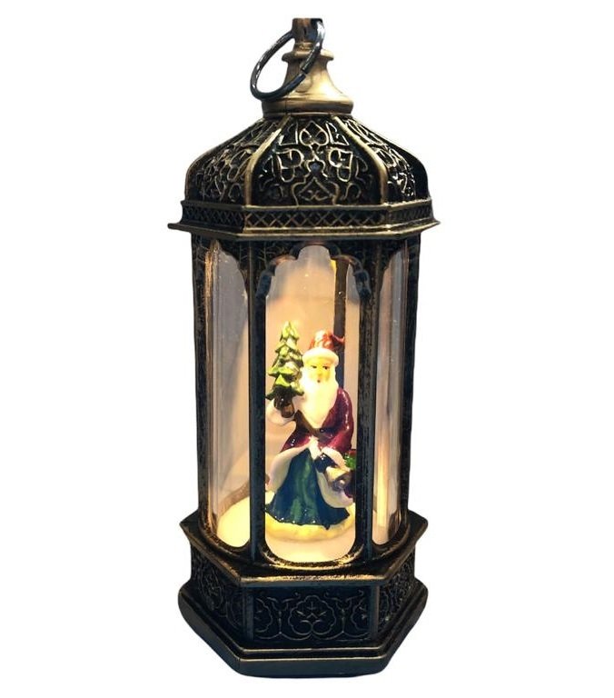 Işıklı Dekoratif Yılbaşı Noel Baba Lambası