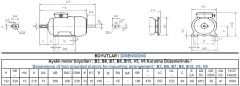 5.5 kw 7.5 HP 1500 GAMAK IE3 Döküm Trifaze Motor