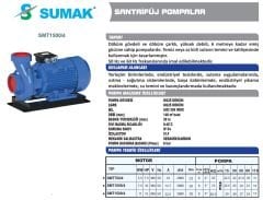 SUMAK SMT1500/4 Trifaze Santrifüj Pompa