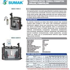 SUMAK SMAC 2200-A Hazneli Foseptik Dalgıç Pompası