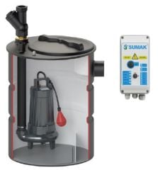 SUMAK SMAC 2200-A Hazneli Foseptik Dalgıç Pompası