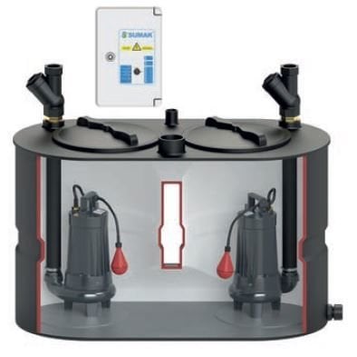 SUMAK SMAC 2200-B Hazneli Foseptik Dalgıç Pompası