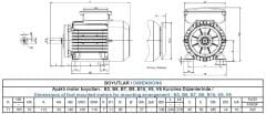 GAMAK 0.18 kw 1500 Monofaze Motor