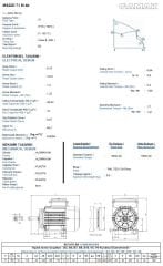 GAMAK 0.18 kw 1500 Monofaze Motor