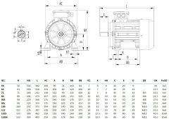 MİKSAN 1.5 kw 2 HP 3000 Elektrik Motoru