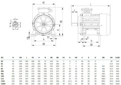 MİKSAN 3 kw 4 HP 3000 Elektrik Motoru