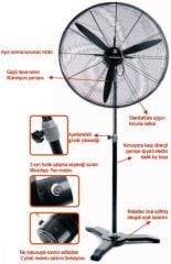 Dündar SV 50 50 cm Tek Ayaklı Sanayi Vantilatör