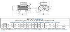 GAMAK 0.75 kw 1 HP 1000 Exproof Motor