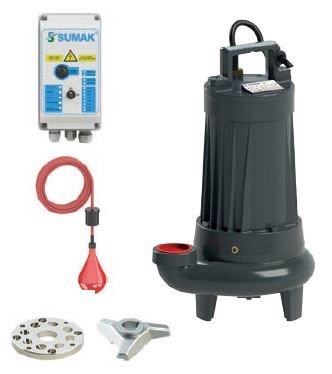 SUMAK SBRT 40/2 Trifaze Bıçaklı Dalgıç Pompa