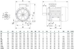 MİKSAN 0.12 kw 1500 Elektrik Motoru