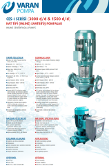 Varan CES-i50-16 5.5 kw 3000 Devir Inline Pompa