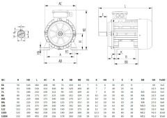 MİKSAN 1.5 kw 2 HP 1500 Elektrik Motoru