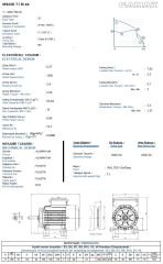 GAMAK 0.37 kw 0.5 HP 1500 Monofaze Motor