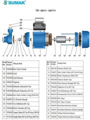 SUMAK SM10-SMT10 Motor Gövdesi 80 Tip