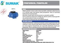 SUMAK SM5 Sürtme Fanlı Preferikal Pompa