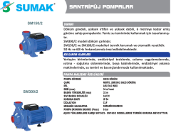 SUMAK SMT150/2 Trifaze Santrifüj Pompa
