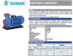 SUMAK SMT400/4 Trifaze Santrifüj Pompa